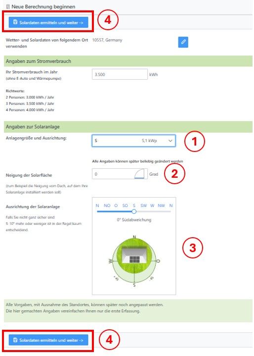 Alternative Erfassung Solaranlage